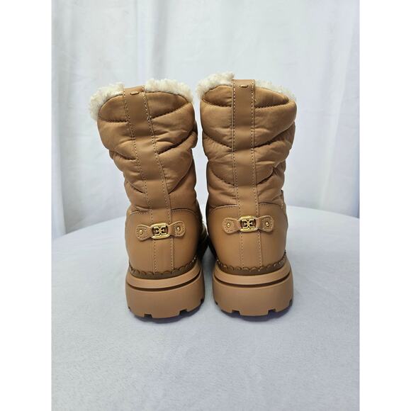 Sam Edelman OZIE SHEARLING BOOTIE BOOTS Size 6M Tan NWT - Picture 7 of 13